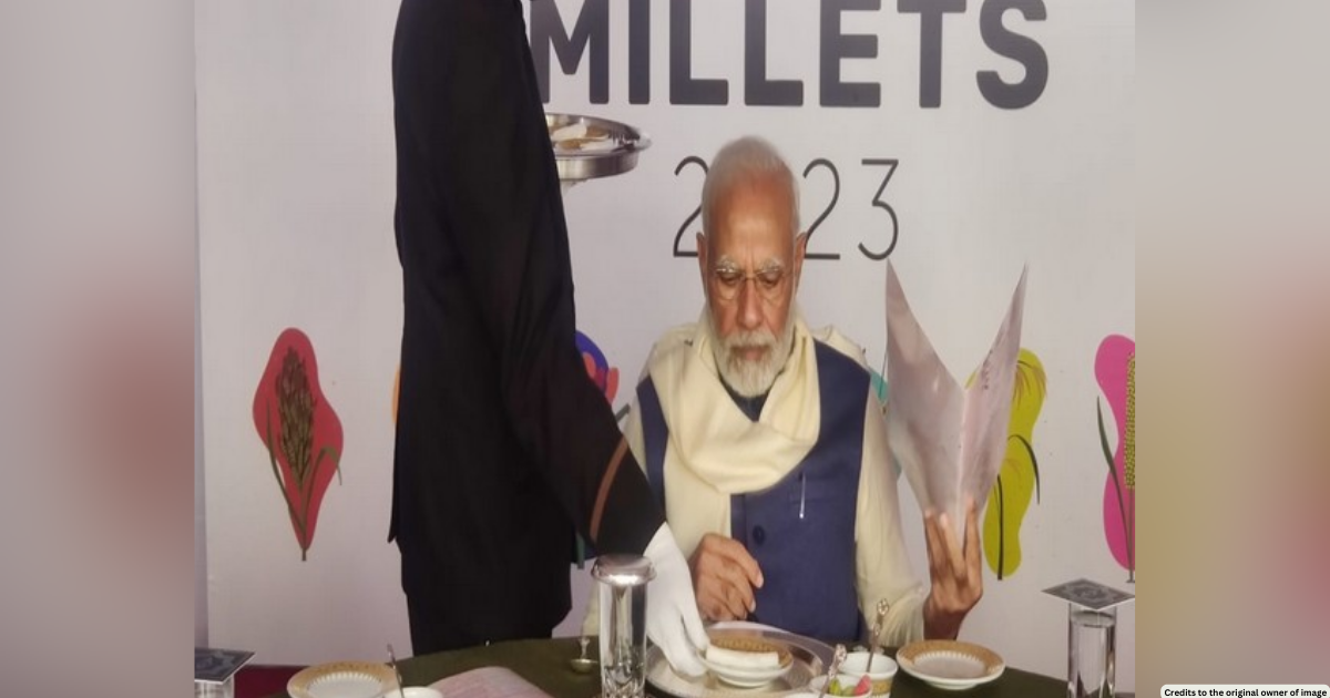 PM Modi, fellow MPs enjoy millet lunch in Parliament